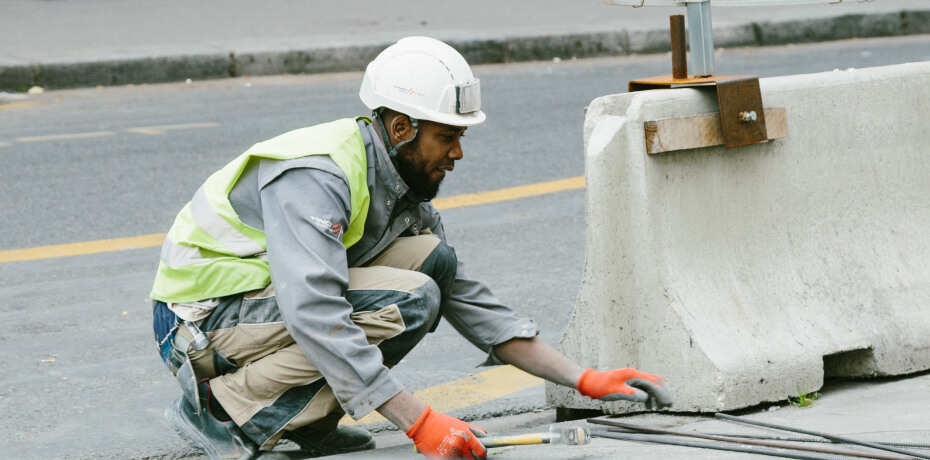 Man working
